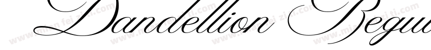 Dandellion Regular字体转换